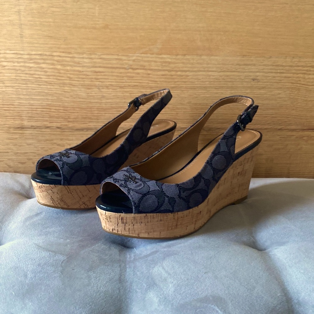 Coach Cork Wedges
